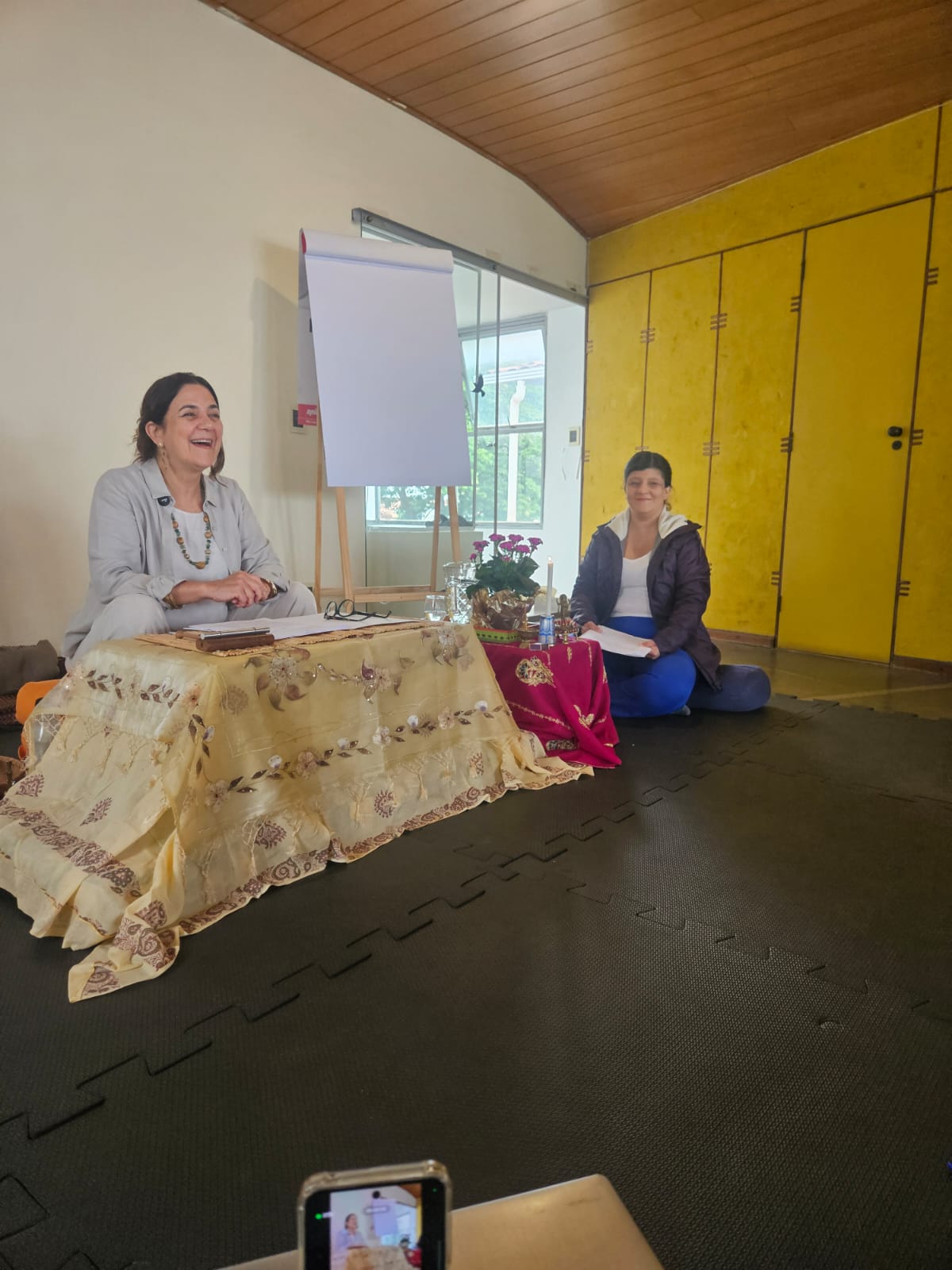 Aula conduzida por Dra. Ana Maria no Módulo 1